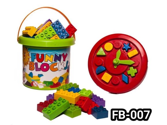 BLOCKS  BALDE  FUNNY   50 PCS FB007