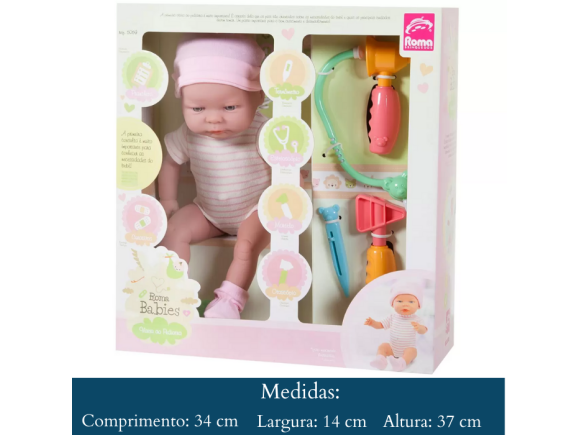 BONECA BABIES  VISITA  AO  PEDIATRA  5059