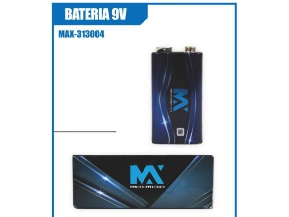 BATERIA  DE  CX 12  UNIDADES  9V MAX-313004