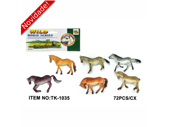 BRINQUEDO ANIMAL DE  PLASTICO  COM 6  PCS  TK-1035   CX 72 PCS