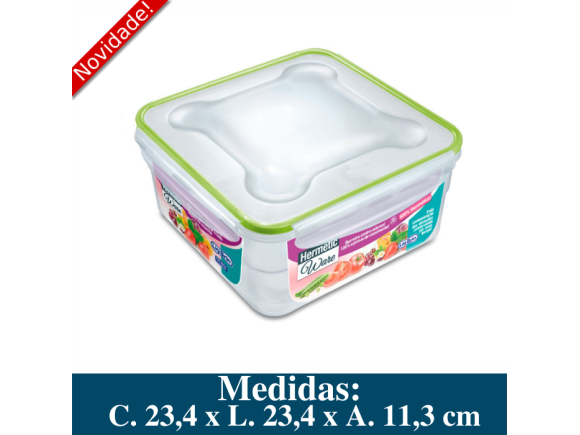 HERMETIC WARE QUADRADO 4,5 LTS REF. 1072