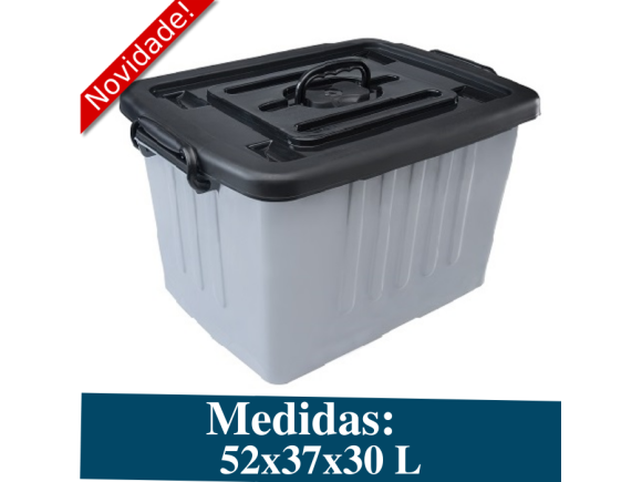 CONTAINER PLASTICO CINZA N 4 38,2 L  9347