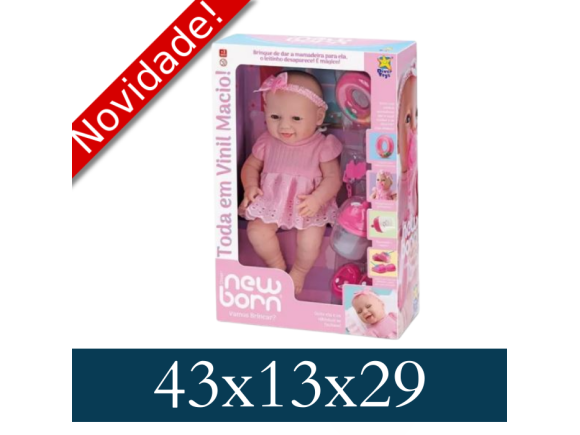 BONECA DIVER NEW BORN VAMOS BRINCAR 8188