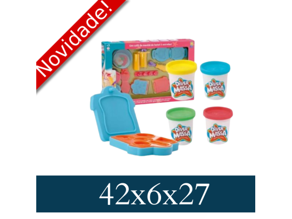 DIVER MASSA -KIT CAFE DA MANHA MASSA DE  MODELAR  COM  ACESSORIOS  8199