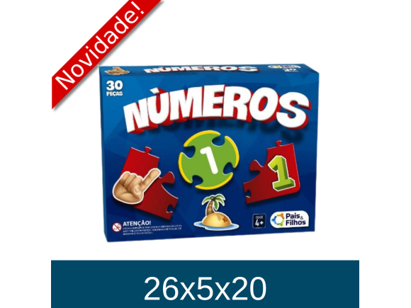 BRINCAR DE APRENDER NUMEROS 30 PCS ESCOLAR 2893.1