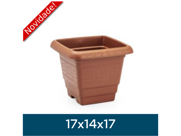 VASO QUADRADO P 2,1L TERRACOTA 0225