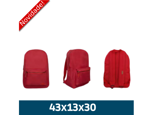 MOCHILA CASUAL EM POLIESTER VERMELHO CO70007V