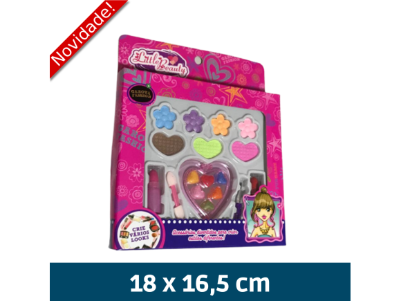 KIT BELEZA MAQUIAGEM PARA BONECA - REF PD-15333