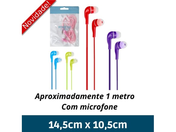  FONE DE OUVIDO  COM  MICROFONE   KA-E330