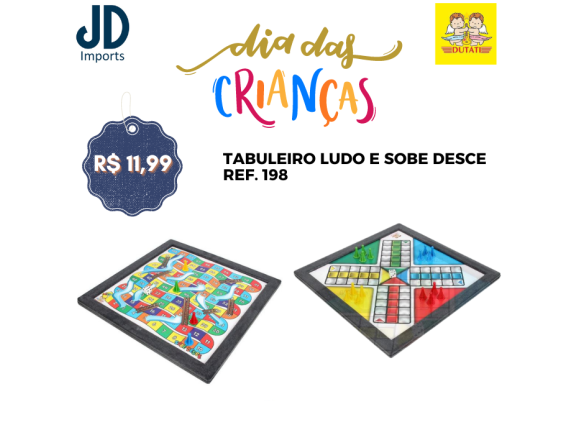 TABULEIRO LUDO E SOBE DESCE - 100