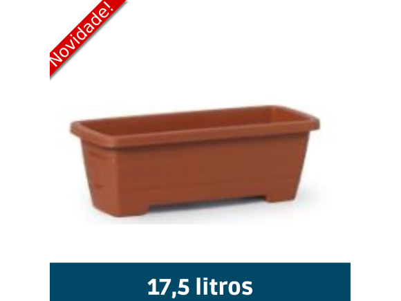 VASO RETANGULAR GG 17,5L TERRACOTA 0657