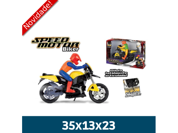 SPEED MOTOR BIKER COM PILOTO 523