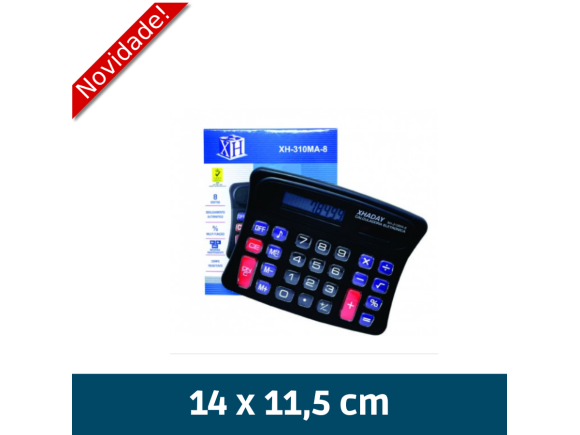 CALCULADORA 8 DIG PILHA - XH-310MA-8