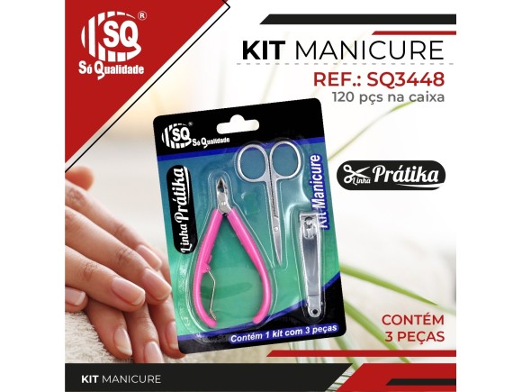 KIT DE MANICURE COM 3 PCS -SQ3448