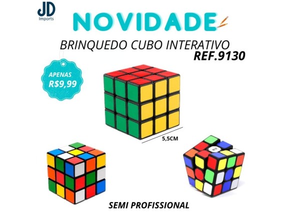  BRINQUEDO CUBO INTERATIVO PEQUENO  PD-26955 -1 CX 360PCS