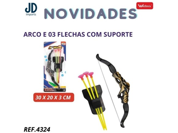 ARCO E 03 FLECHAS COM SUPORTE WB4324