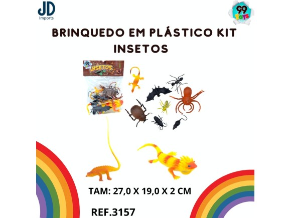 BRINQUEDO EM PLASTICO KIT INSETOS -22041