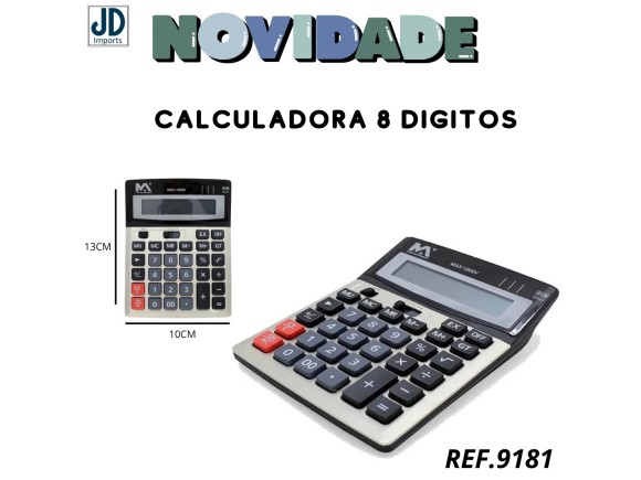 CALCULADORA   8  DIGITO  -PILHA  MAXMIDIA MAX-808V