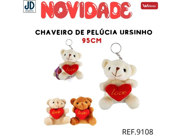 CHAVEIRO  DE  PELUCIA  URSINHO   95CM  WB5854