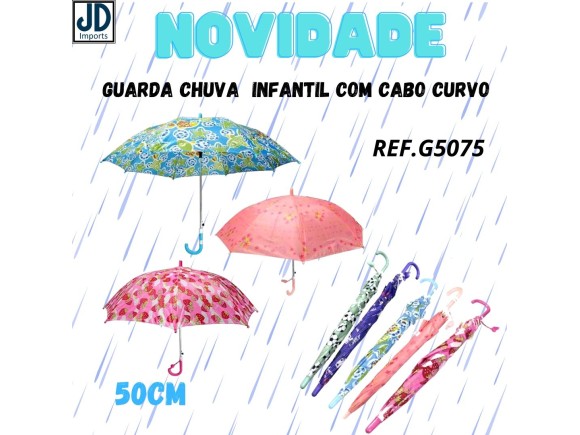 GUARDA CHUVA DE CABO HASTE 5O AUTOMATICO  CM REF. G5075ABS